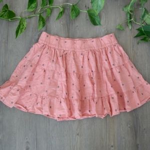 J.Crew Pink Tiered Cotton Voile Mini Skirt